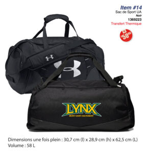 Item 14 Lynx Mont-St-Sacrement Sac de sport UA 1369223 2025
